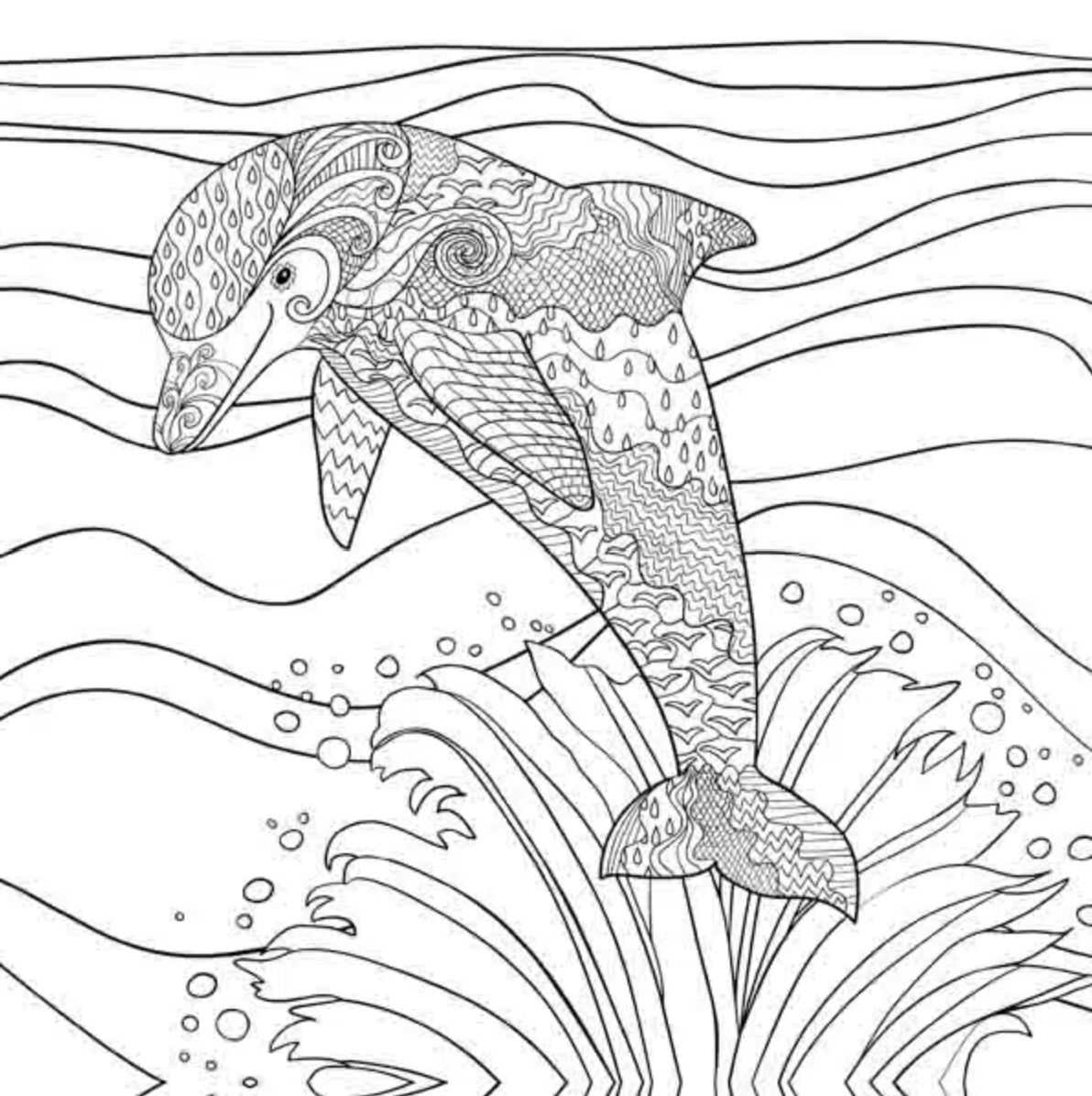 Tangle Raam 20x20 - Dolfijn